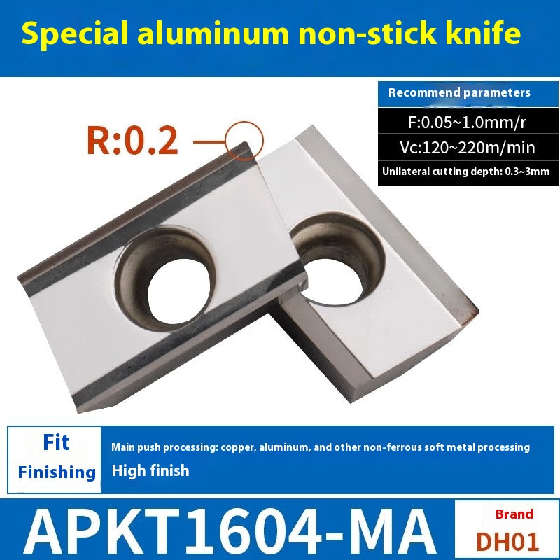 6008 CNC Milling Inserts APMT1135 Milling Blade 1604 Milling Head for Aluminum Alloy R0.8 Coated Rough Milling Machine Tool Pellets Shandong Denso Pricision Tools Co.,Ltd.